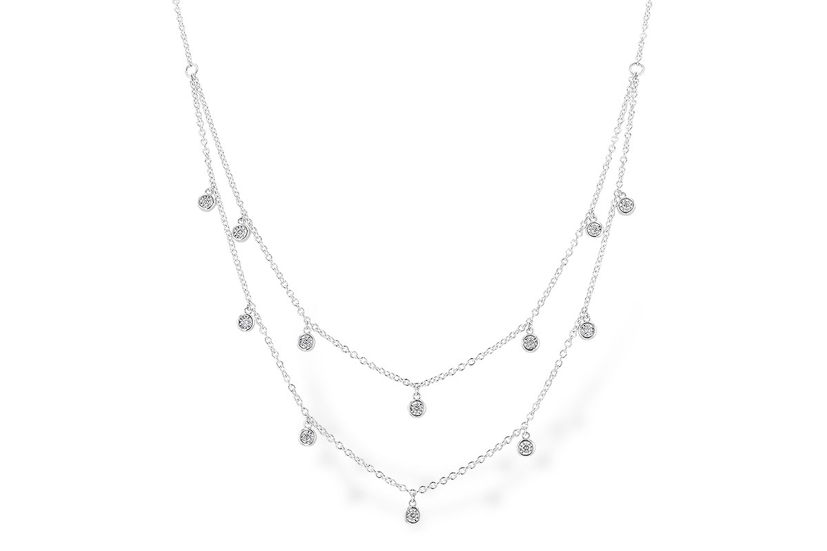 E283-19531: NECKLACE .22 TW (18 INCHES)