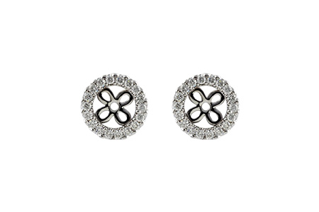 K196-85831: EARRING JACKETS .24 TW (FOR 0.75-1.00 CT TW STUDS)