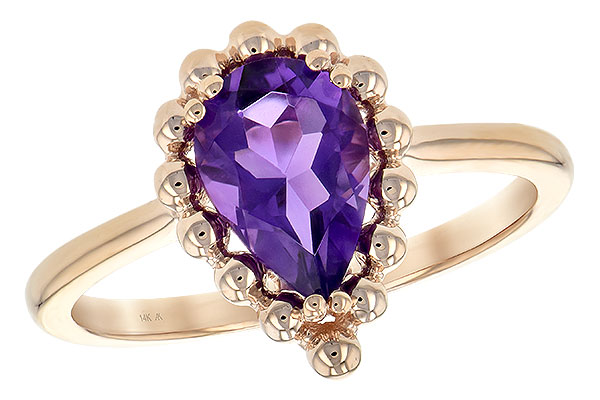 A198-67704: LDS RING 1.06 CT AMETHYST