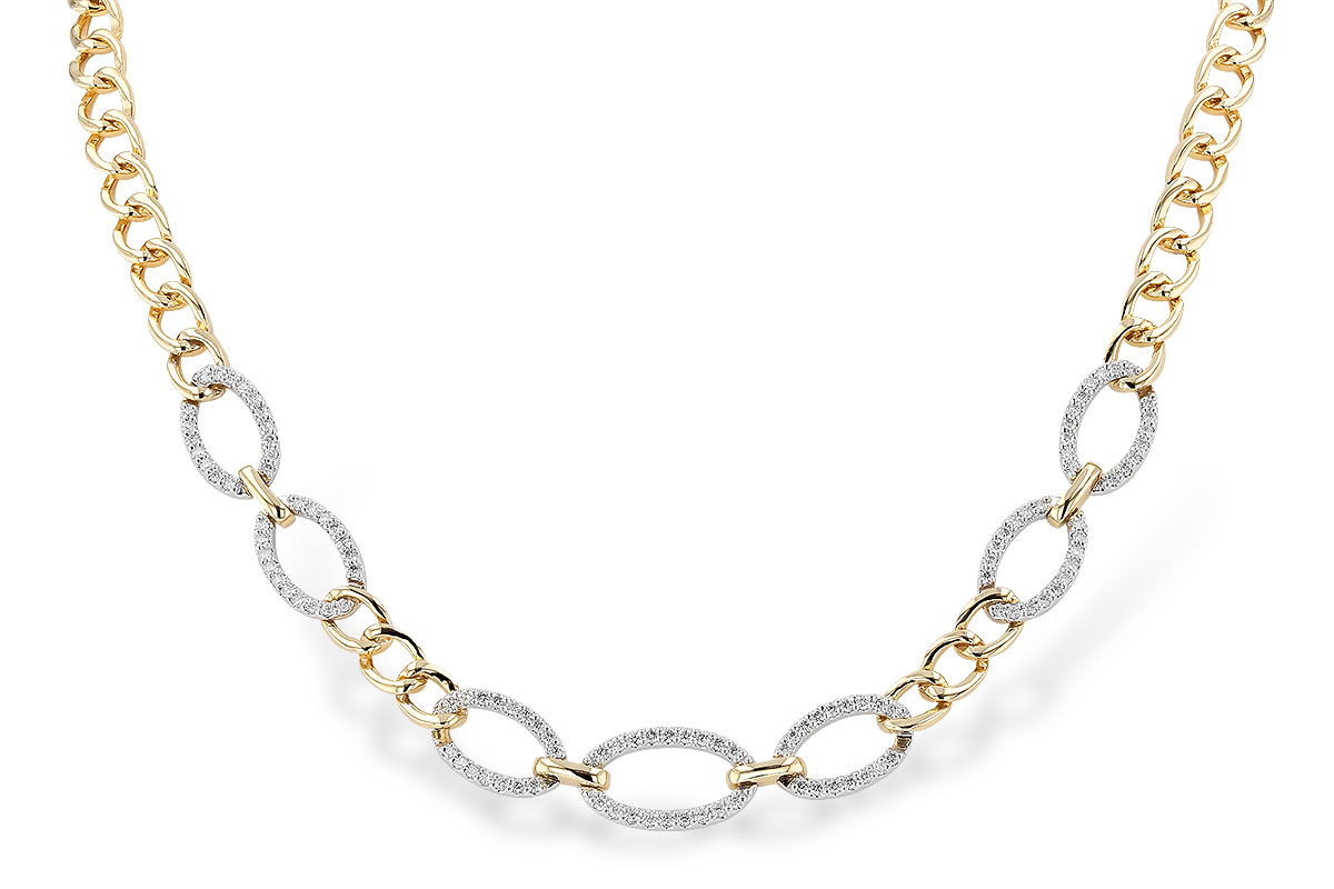 A283-20404: NECKLACE 1.12 TW (17")(INCLUDES BAR LINKS)