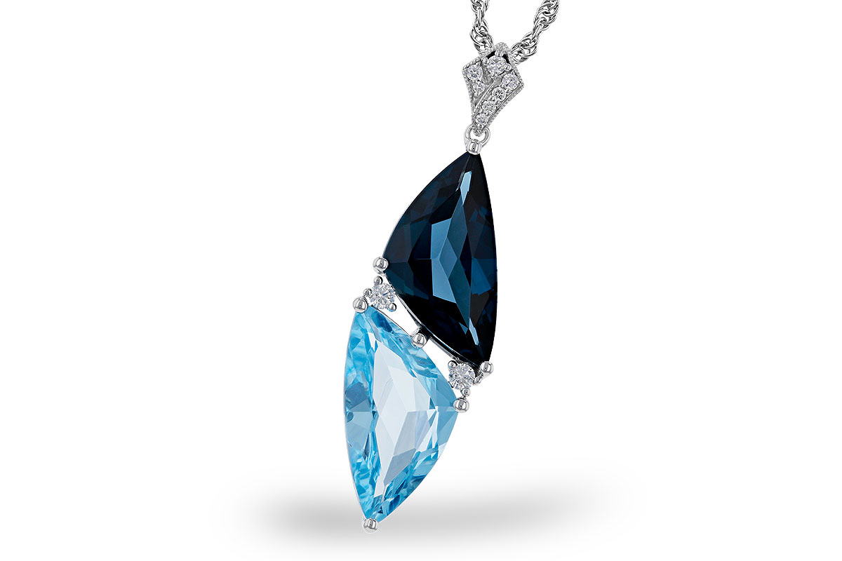 B284-11322: NECK 6.87 BLUE TOPAZ 6.97 TGW