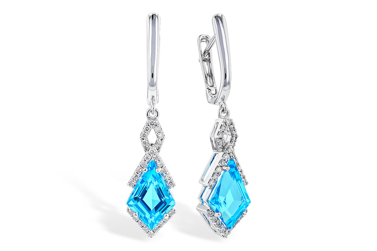 D283-20404: EARR 2.72 TW BLUE TOPAZ 2.90 TGW