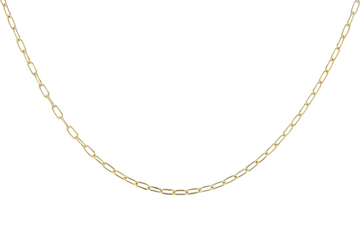 D283-24049: PAPERCLIP SM (20IN, 2.40MM, 14KT, LOBSTER CLASP)