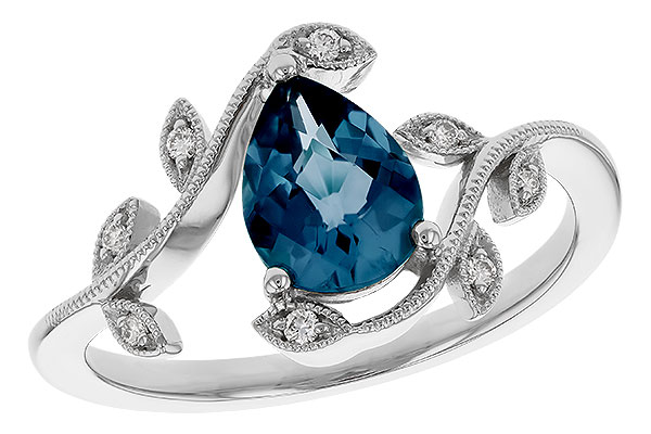 F284-13149: LDS RG 1.20 LONDON BLUE TOPAZ 1.26 TGW (8x6MM LBT)