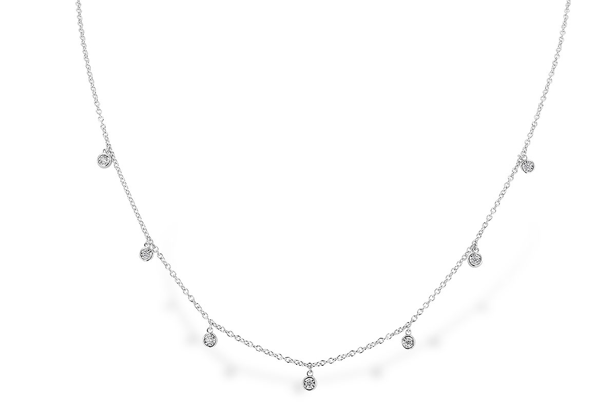 H283-19531: NECKLACE .12 TW (18")