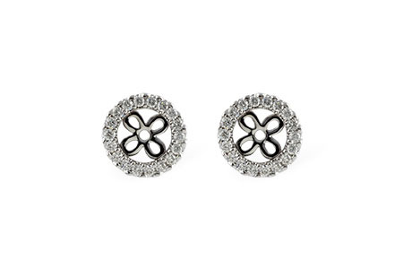 K196-85831: EARRING JACKETS .24 TW (FOR 0.75-1.00 CT TW STUDS)