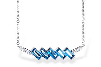 L282-34976: NECK .75 LONDON BLUE TOPAZ .80 TGW