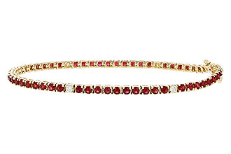 L284-10449: BRACELET 3.04 RUBY 3.29 TGW (7")